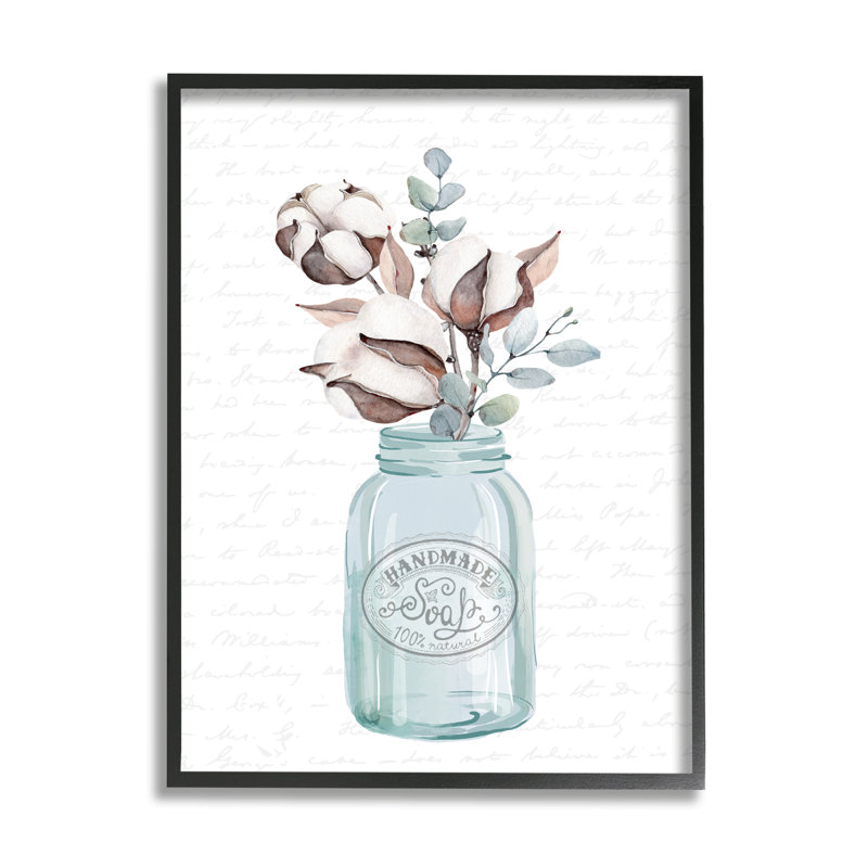 Plante rustique à fleur brune, Giclée encadrée noir minuit, H 14 po x l 11 po x P 1,5 po