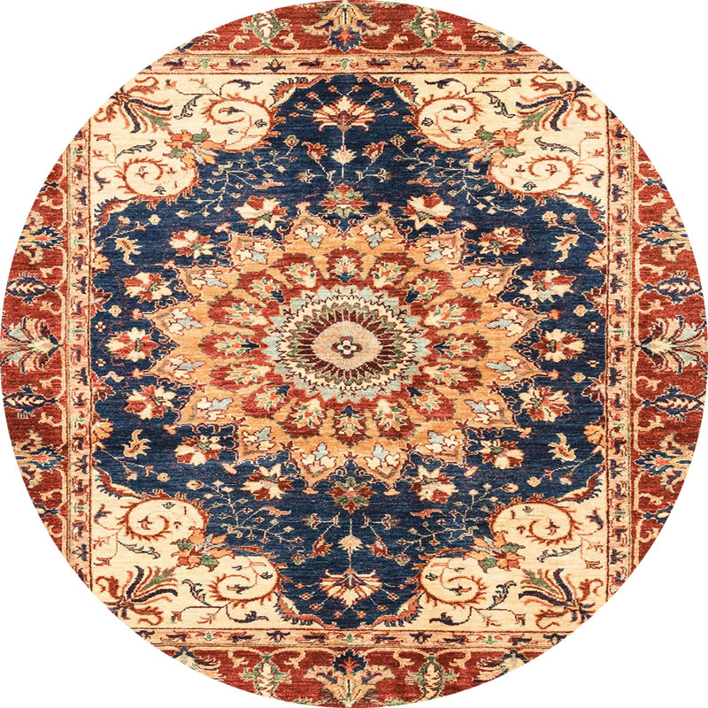 Abstract Indoor Rug, Round 3'