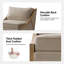 Fauteuil d'appoint surdimensionné Theoren de style ferme, en bois massif, 95 cm de large-1572047678