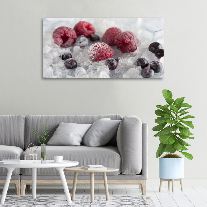 Frozen Forest Fruits - Wrapped Canvas Print