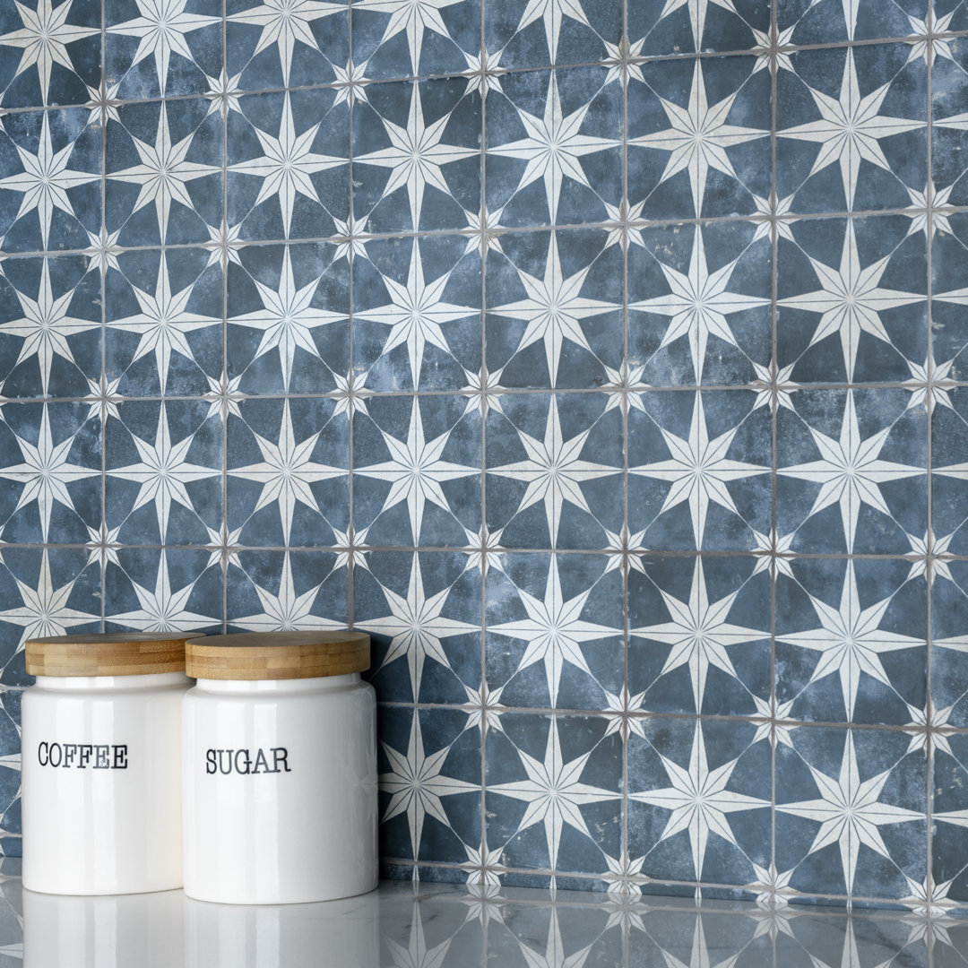 Harmonia 13" x 13" Ceramic Patterned Wall & Floor Tile Merola Tile 