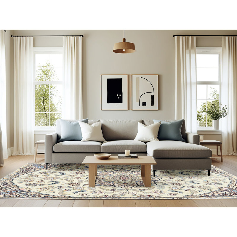 Oriental Indoor Rug, Rectangle 6' x 9'