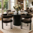 18.3" Seat Height Upholstered Velvet Kitchen Dining Armchair