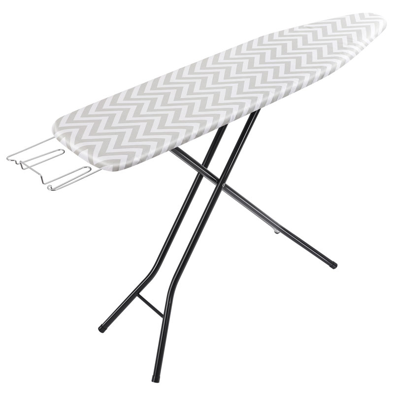 Full-Size Chevron Ironing Board With Adjustable Height & Removable Cover For Easy Storage