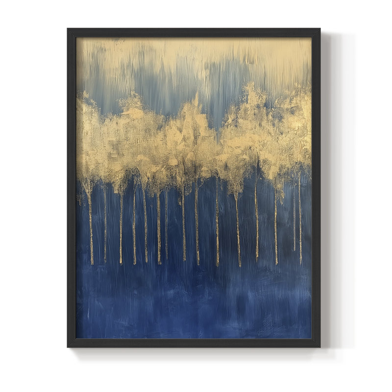 Série ABSTRACT II - impression encadrée de qualité supérieure - prête à être accrochée - aucun clou requis, H 29 po x l 23 po