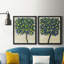«Lemon Tree Composition I», toile encadrée de qualité supérieure - prête à être accrochée