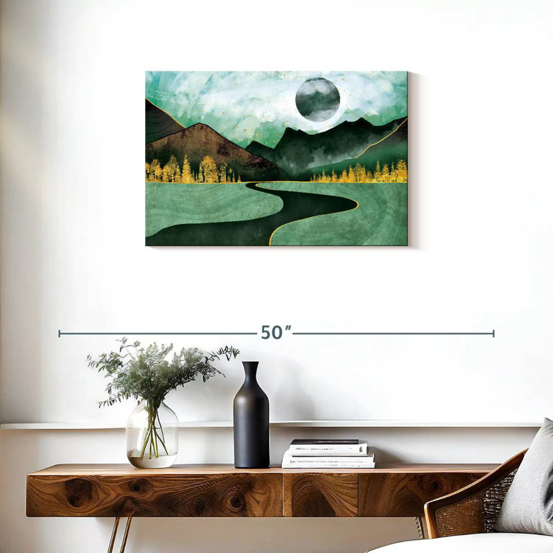 Avery Abstract Green Nature, 20" H x 30" W