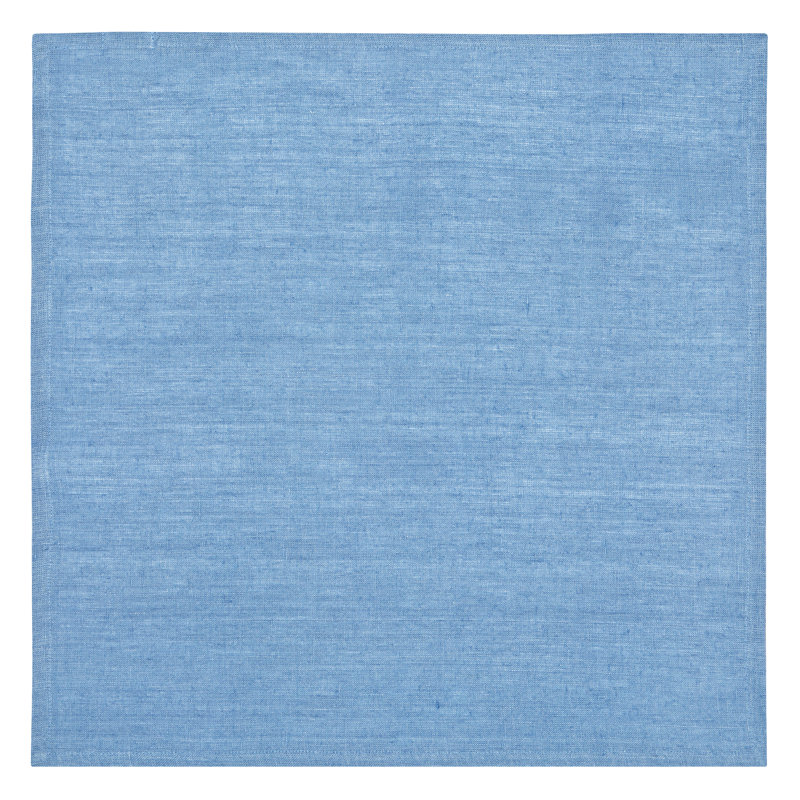Linen Square Napkin, Cornflower Blue