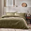 Waffle Textured 100% Cotton Duvet Cover Set-27054782-38346206
