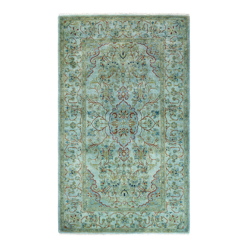 Overyed One-of-a-Kind Rectangle 3'4" X 5'6" Hand Knotted Area Rug