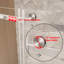 Porte de douche sans cadre 60x60in - 6mm en verre trempé, rail coulissant silencieux et poignée ergonomique-114840190