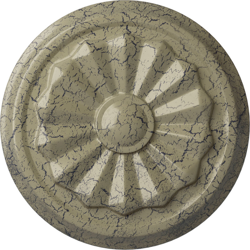Médaillon de plafond Endurathane Olivia, 7 7/8 po x P 1 1/8 po (convient aux auvents jusqu'à 3 1/2 po)