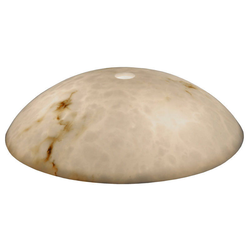 Corinth 5'' H x 20'' W Marble Bowl Lamp Shade