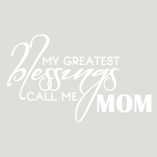 Décalcomanie murale « myst bénédictions call me maman », Blanc