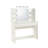 White Dressing Table, Vanity Unit Dresser with Lights and Mirror for Bedroom