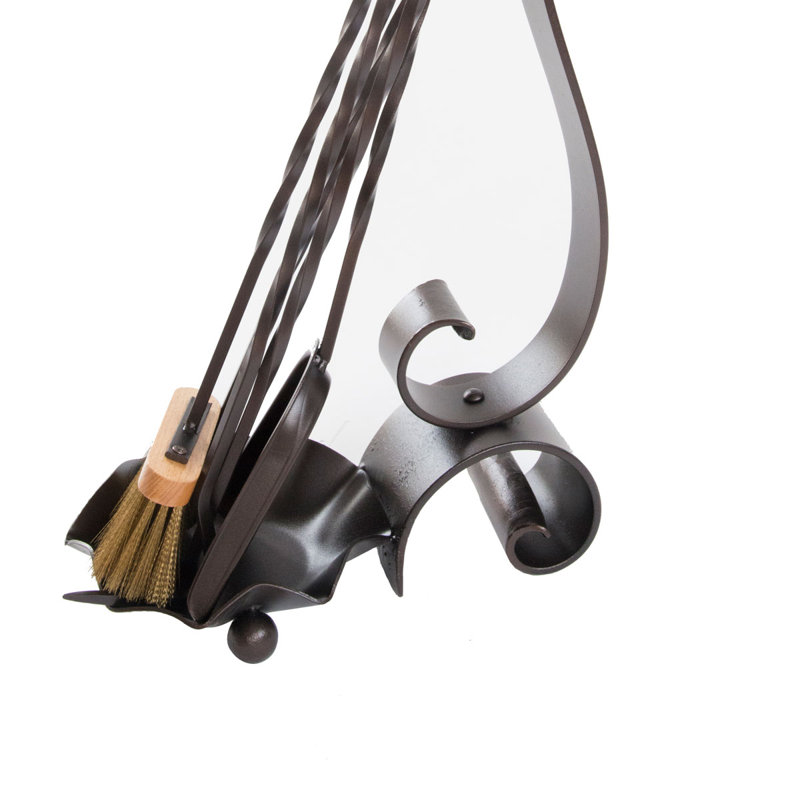 Abyssinia Iron Fireplace Tool Set