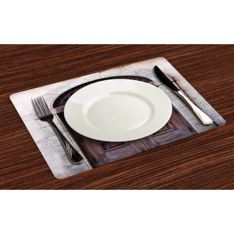 Polyester Abstract Rectangle Placemat