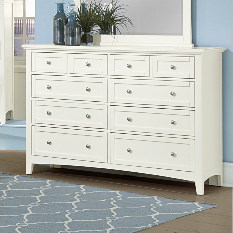 Yaovi 60'' W 8 - Drawer Dresser, Soft White