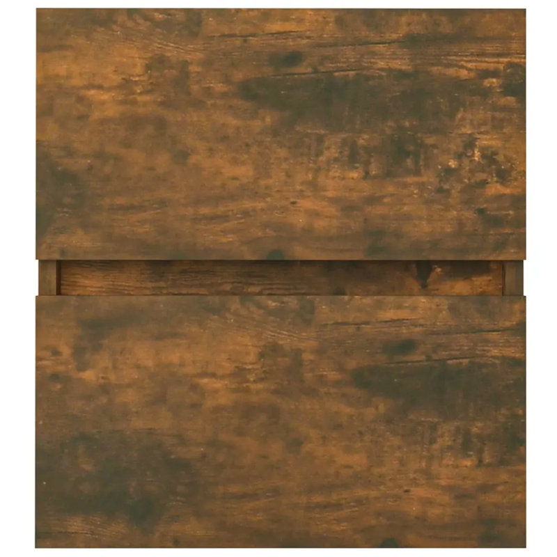 Cunigan Bathroom Cabinet, Smoked Oak