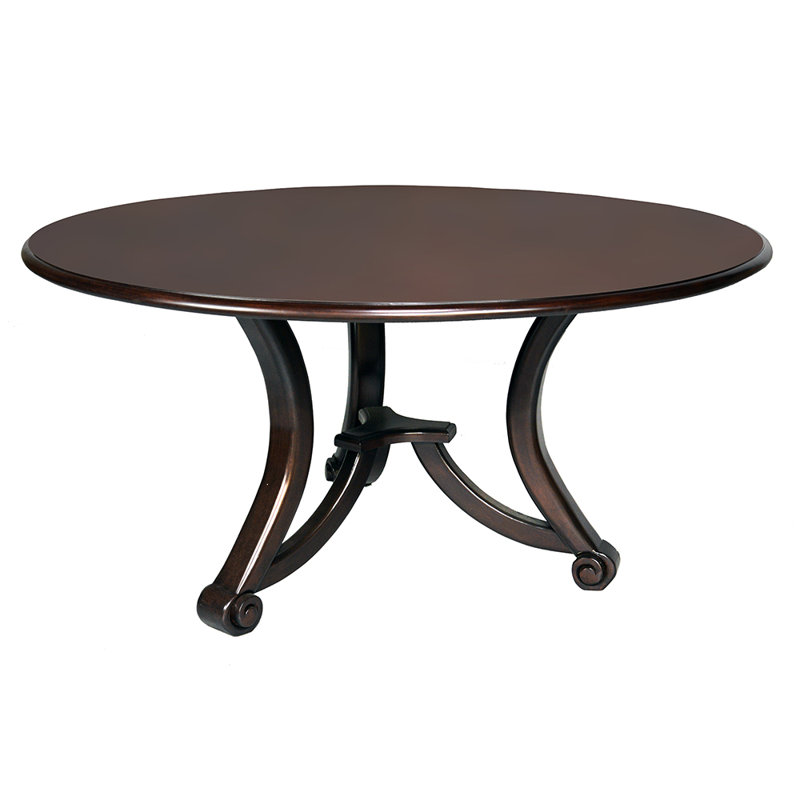 Eriola Azar Round Wood Top Entry Table