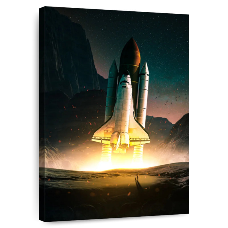 Oberle Space Shuttle Fantasy, 48" H x 32" W