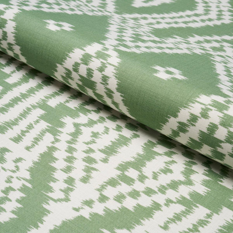 Asaka Ikat Fabric, Green