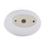 Lavabo de salle de bain vasque ovale en céramique blanche 16 x 13 pouces