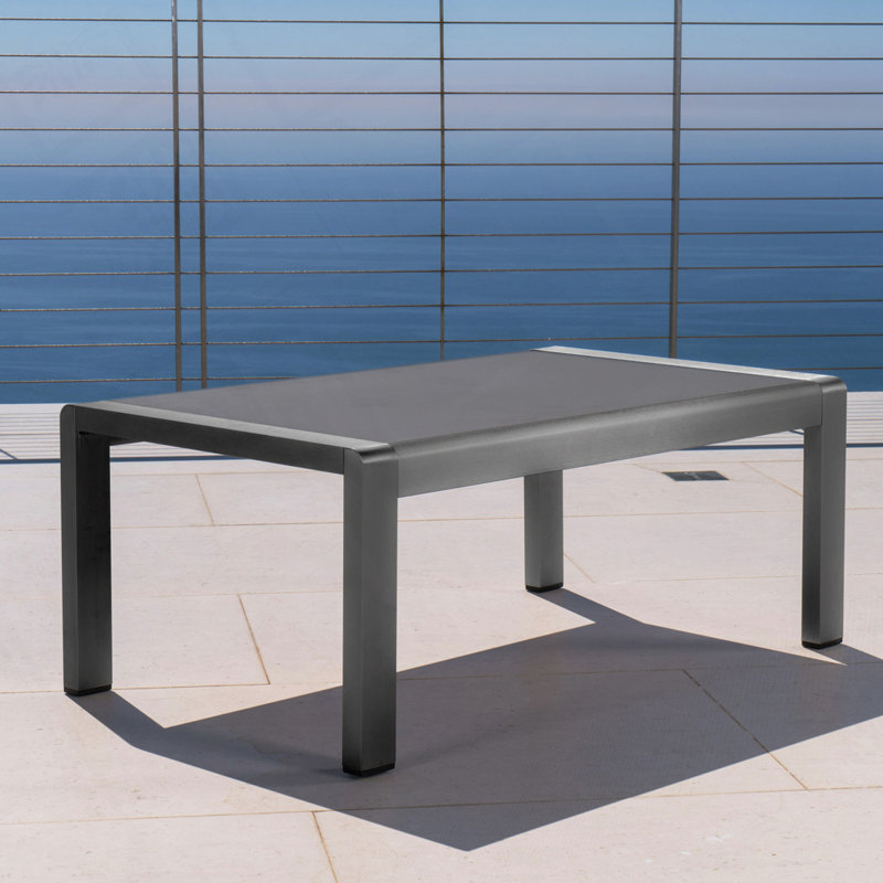 Outdoor Patio Coffee Table, Gray