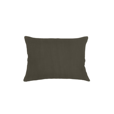 Coussin en lin 14 x 20 avec duvet vert Hunter