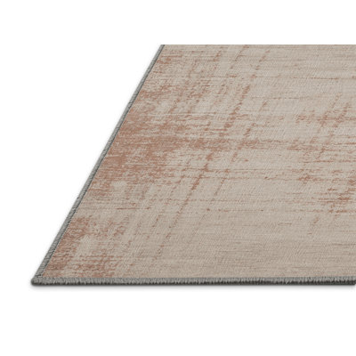 Machine Washable Abstract Gray Area Rug
