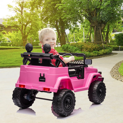 12V Licensed Toyota Electric Ride On Truck for Kids with Remote Control - Season Suspension - LED Lights - Music & USB - Double Doors - Safety Belt