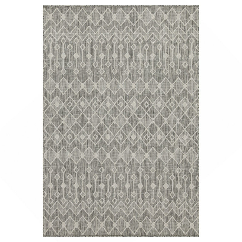 Tapis argenté intérieur / extérieur, Tapis de couloir 2 pi 7 po x 7 pi 3 po