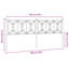 Vidaxl Metal Replace Headboard White 200 Cm-104509718-104509721