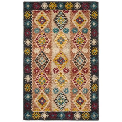 Popp Hand Tufted Wool Southwestern Rug