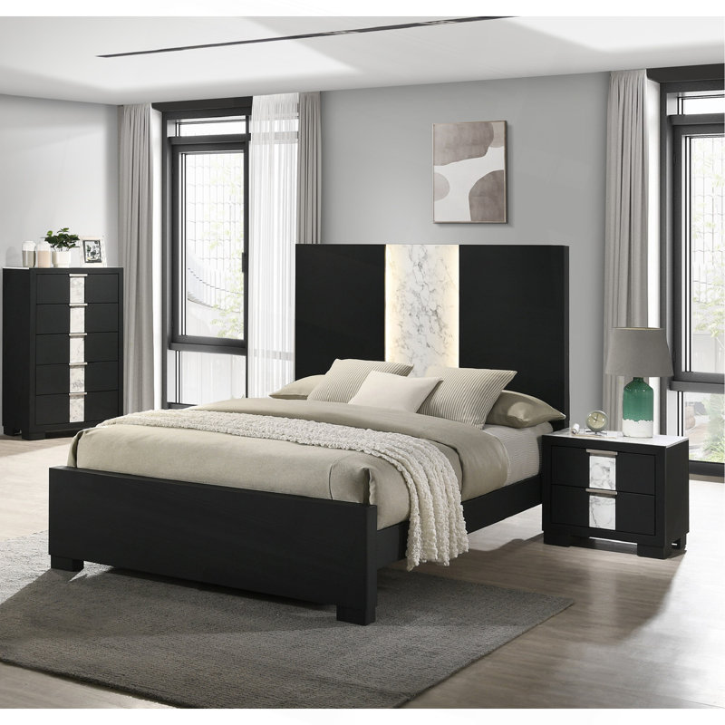 Mobilier de chambre à coucher contemporain 1pc