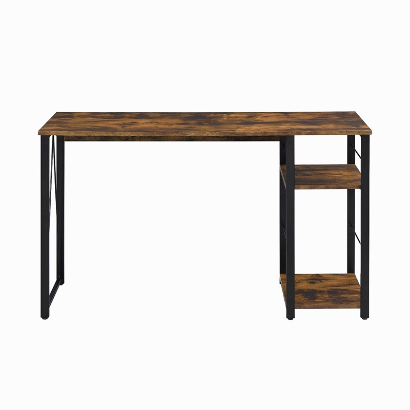 Computer Desk, Oak/Black
