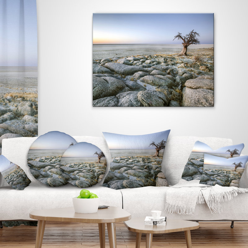 Coussin Baobab, 16 po x 16 po, Coussin décoratif