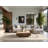 Soft Plush Estrada Thanksgiving Modern & Contemporary Abstract Area Rug in Beige – Beige Binding-198586193