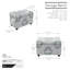 Banc de rangement rembourré en tissu Bacca-735162828
