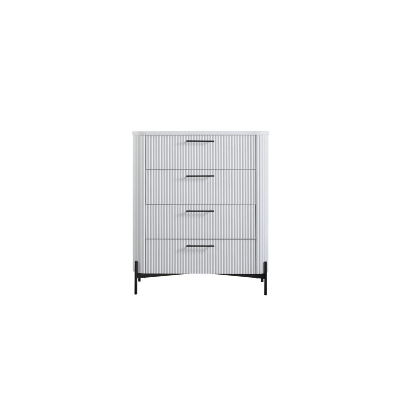 Commode 4 tiroirs, Blanc