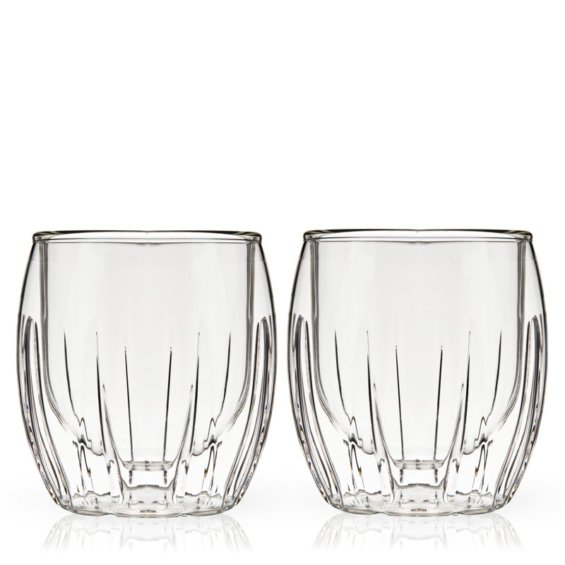 Ensemble de 2 verres à spiritueux à double paroi Viski