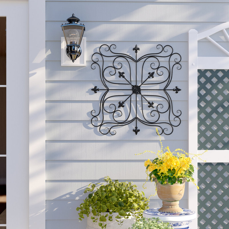 Décoration murale de jardin en fer traditionnel 23,5 "Amer