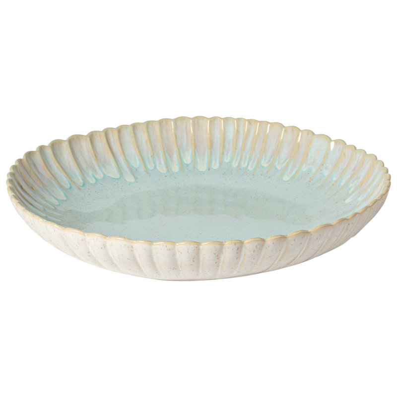 Mallorca Stoneware Serving Bowl, Sea Blue