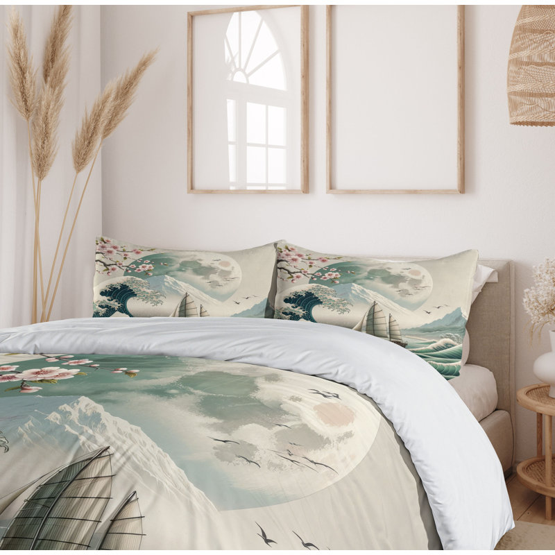 Nautical Duvet Cover, King Duvet Cover + 2 Standard Shams