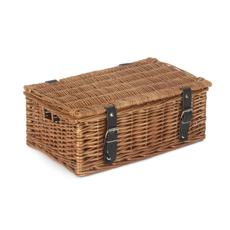 Double Steamed Unlined 35Cm Empty Wicker Hamper Basket