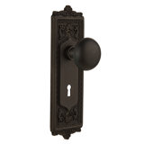 Egg & Dart Plate with Decorative Keyhole and New York Door Knob