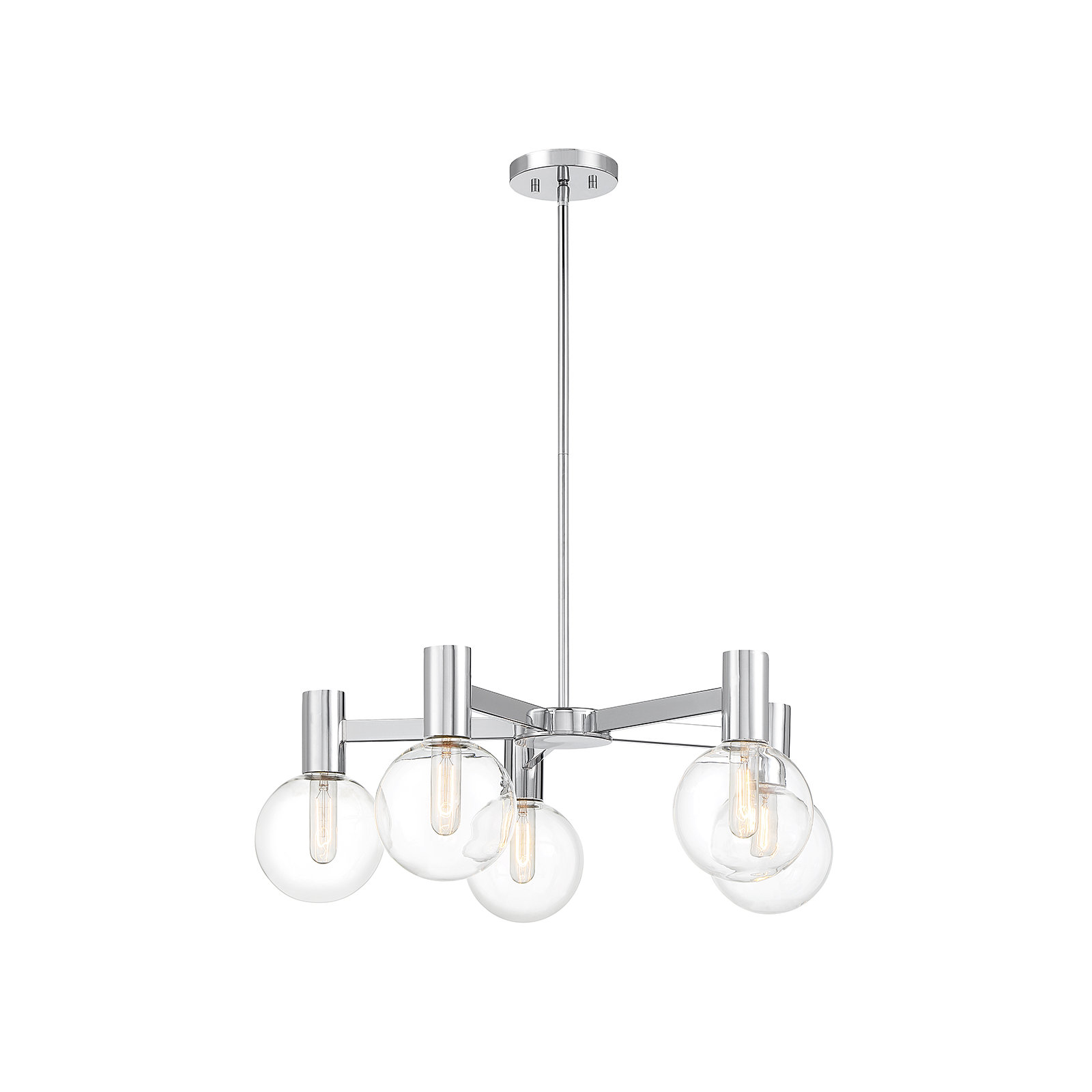 Rorem Chandelier, Chrome, 5 Lights