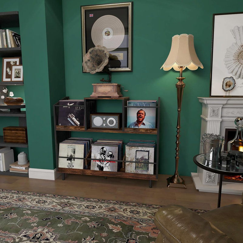Record Player Stand With Vinyl Storage