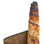Tapis d'intérieur / extérieur en polypropylène brun / orange tissé à la machine 4 pi 1 po-1048967252