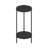 Caureen 2-Tier Modern Tall Round Side End Table with Sturdy Metal Legs-374164064-374164067